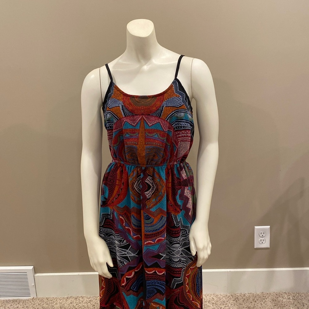 Angie Multicolored Paisley Dress - Size M